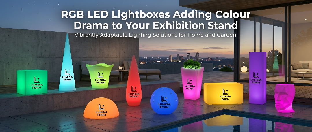 RGB LED Lightboxes Adding Colour Drama to Your Exhibition Stand