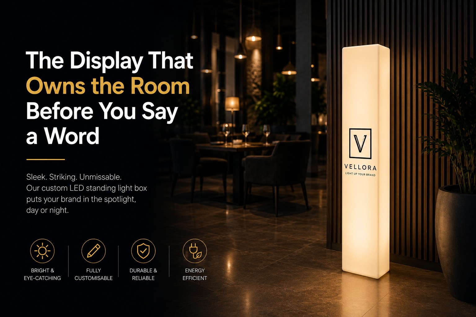 The Display That Owns the Room Before You Say a Word