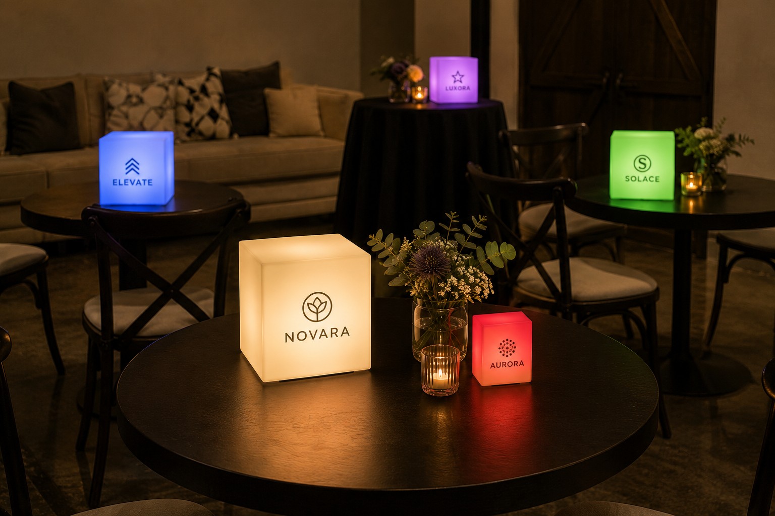 Table Display Lights for UK Events, Retail & Hospitality