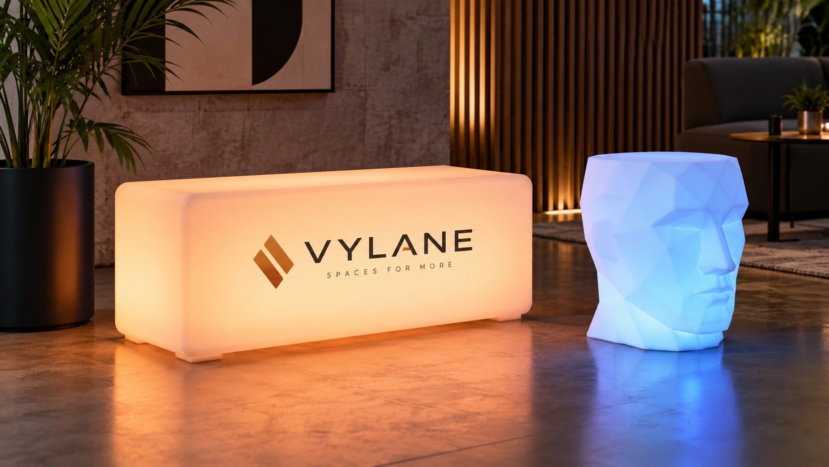 Illuminated Event Seating That Brands Itself